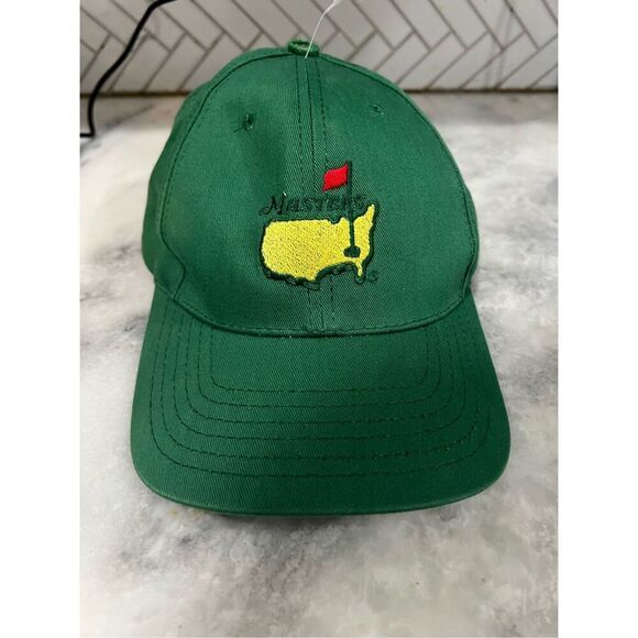 Masters Other - Vintage Augusta National Masters Hat Green Leather Strap American Needle